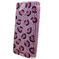 Bling Leopard crystals cases diamond covers for Sony Ericsson Xperia Arc LT15I X12 LT18i - Pink
