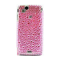 Point bling crystals cases diamonds covers for Sony Ericsson Xperia Arc LT15I X12 LT18i - Pink