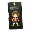 Cartoon scrub hard skin cases covers for Sony Ericsson LT26i Xperia S - Black