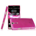 IMAK Ultrathin Scrub Skin Cases Covers for Sony Ericsson LT26i Xperia S - Transparent Rose