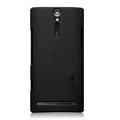 Nillkin scrub hard skin cases covers for Sony Ericsson LT26i Xperia S - Black