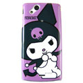 Cartoon Kuromi Hard Cases Covers for Sony Ericsson Xperia Arc LT15I X12 LT18i - Purple
