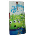 Cartoon scrub cases skin covers for Sony Ericsson LT26i Xperia S - Green