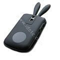 Rabbit TPU Soft Skin Cases Covers for Blackberry Bold 9000 - Black