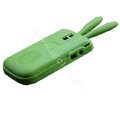 Rabbit TPU Soft Skin Cases Covers for Blackberry Bold 9000 - Green