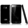 Boostar TPU soft skin cases covers for Samsung i9100 i9108 i9188 Galasy S2 - Black
