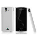 Boostar TPU soft skin cases covers for Sony Ericsson Xperia ray ST18i - White