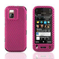Front and Back Mesh Cases Skin Covers for Nokia N97 mini - Rose