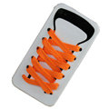 ISHOES Yellow Shoelace Silicone Cases Covers for iPhone 4G/4S - White