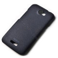 ROCK Quicksand hard skin cases covers for HTC One X Superme Edge S720E - Black