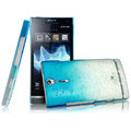 IMAK Colorful raindrop cases covers for Sony Ericsson LT26i Xperia S - Gradient Blue