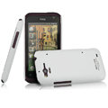 IMAK Ultrathin Scrub Color Covers Hard Cases for HTC Rhyme S510b G20 - White