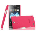 IMAK Ultrathin Scrub Color Covers Hard Cases for Sony Ericsson LT26i Xperia S - Pink