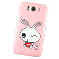 Lover Rabbit Hard Cases Covers for HTC Sensation XL Runnymede X315e G21 - Pink