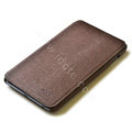 ROCK Side Flip leather Cases Holster Skin for Samsung Galaxy Note i9220 N7000 - Coffee