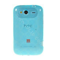 TPU Soft Skin Silicone Cases Covers for HTC Wildfire S A510e G13 - Blue