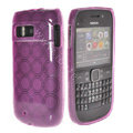 TPU Soft Skin Silicone Cases Covers for Nokia E6 - Purple