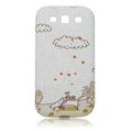 Painting TPU Soft Cases Covers for Samsung I9300 Galaxy SIII S3 - White