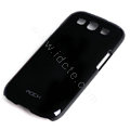 ROCK Colorful Glossy Cases Skin Covers for Samsung I9300 Galaxy SIII S3 - Black