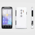 ROCK Colorful Glossy Cases Skin Covers for HTC EVO 3D G17 X515m - White