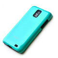 ROCK Colorful Glossy Cases Skin Covers for Samsung i929 Galaxy S II DUOS - Blue