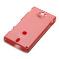 ROCK Colorful Glossy Cases Skin Covers for Sony Ericsson MT27i Xperia sola - Red