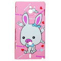 Cartoon Piggy Matte Hard Cases Covers for Sony Ericsson MT27i Xperia sola - Pink
