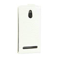 Crocodile pattern Leather Cases Holster Cover For Sony Ericsson LT22i Xperia P - White