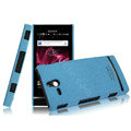 IMAK Cowboy Shell Quicksand Hard Cases Covers for Sony Ericsson ST25i Xperia U - Blue
