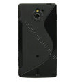 TaiJi TPU Soft Cases Skin Covers for Sony Ericsson MT27i Xperia sola - Black