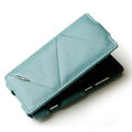 ROCK Flip leather Cases Holster Skin for Nokia Lumia 800 800c - Blue