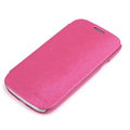 ROCK Side Flip leather Cases Holster Skin for Samsung Galaxy SIII S3 I9300 - Rose