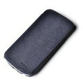ROCK Side Flip leather Cases Holster Skin for Samsung i9250 GALAXY Nexus Prime i515 - Blue