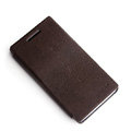 ROCK Side Flip leather Cases Holster Skin for Sony Ericsson LT26i Xperia S - Coffee