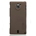 Nillkin Super Matte Hard Cases Skin Covers for Sony Ericsson MT27i Xperia sola - Brown