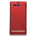 Nillkin Super Matte Hard Cases Skin Covers for Sony Ericsson ST25i Xperia U - Red
