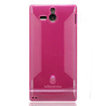 Nillkin Super Matte Rainbow Cases Skin Covers for Sony Ericsson ST25i Xperia U - Pink