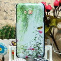 Luxury Painting Willow Hard Cases Skin Covers for HTC X720d One XC - Green