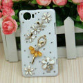 Bling Ballet girl Crystal Cases Diamond Covers for OPPO Finder X907 - White