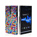 Bling Rhinestone Crystal Cases Covers for Sony Ericsson LT26i Xperia S - Multicolor
