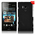 Matte Hard Cases Skin Covers for Sony Ericsson LT26w Xperia acro S - Black