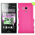 Matte Hard Cases Skin Covers for Sony Ericsson LT26w Xperia acro S - Rose