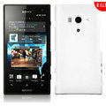 Matte Hard Cases Skin Covers for Sony Ericsson LT26w Xperia acro S - White