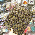 Bling S-warovski Leopard covers diamond crystal hard cases for iPad 2 / The New iPad - Brown