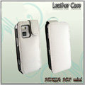IMAK Colorful leather Cases Holster Covers for Nokia N97 mini - White