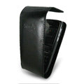 IMAK Flip leather Cases Holster Covers for Nokia E72 - Black