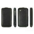 IMAK Jazz Super-Slim leather Cases Luxury Holster Covers for HTC Z715e Sensation XE G18 - Black