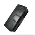 IMAK Side Flip leather Cases Holster Covers for Sony Ericsson Aino U10i - Black