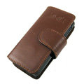 IMAK Side Flip leather Cases Holster Covers for Sony Ericsson Aino U10i - Brown