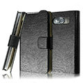 IMAK Slim leather Cases Luxury Holster Covers for HTC T9199 - Black